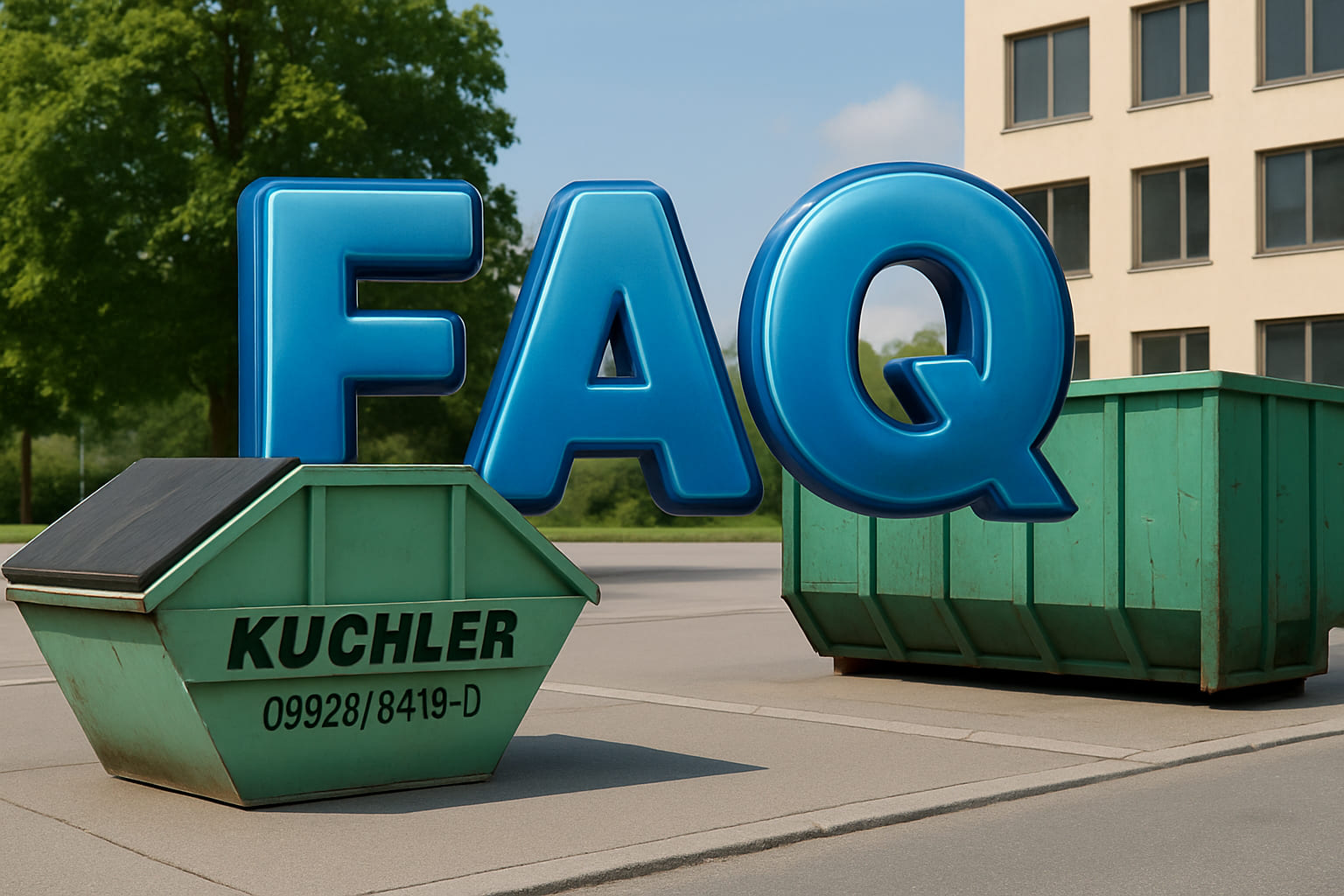 FAQs Container Verleih Dienst Fragen und Antworten